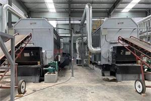 老撾2臺2900KW生物質導熱油鍋爐